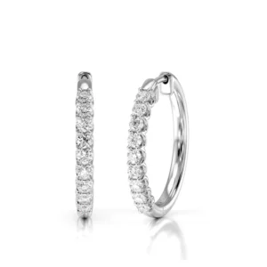 Diamond Hoop Earrings