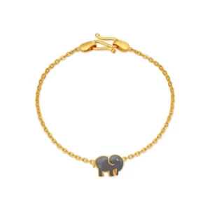 Cute Elephant Gold Bracelet For Kids
