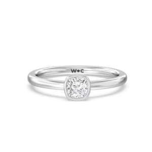 Pear Bezel Stackable Ring