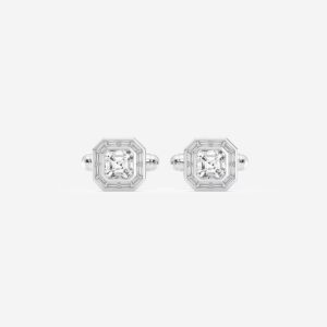 Baguette Frame Asscher Cufflinks