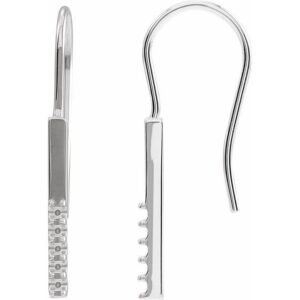 Accented Bar Earrings