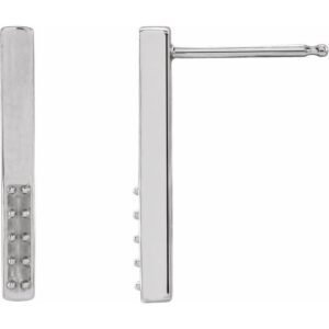 Accented Bar Earrings