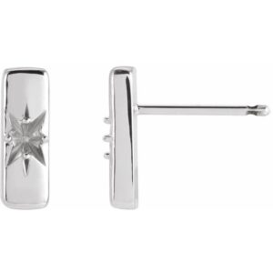 Accented Bar Earrings