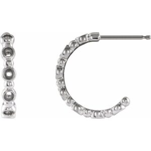 Accented Beaded Hoop Earrings