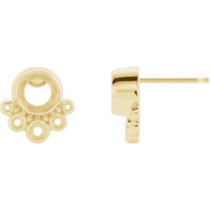 Accented Bezel-Set Earrings