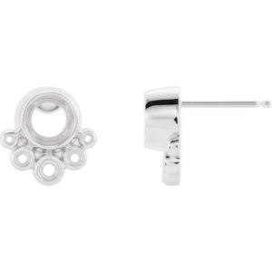 Accented Bezel-Set Earrings