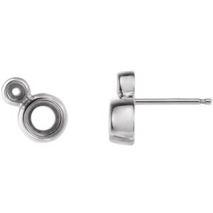 Accented Bezel-Set Earrings