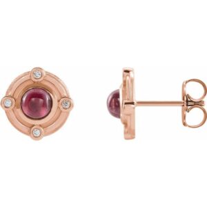 Accented Cabochon Earrings