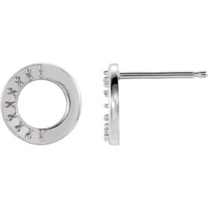 Accented Circle Earrings
