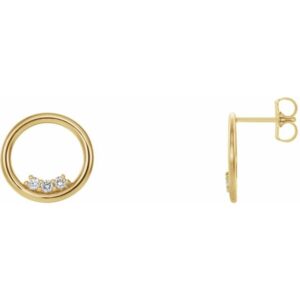 Accented Circle Earrings