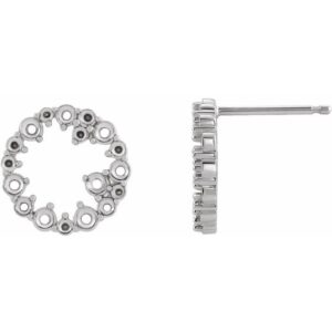 Accented Circle Earrings