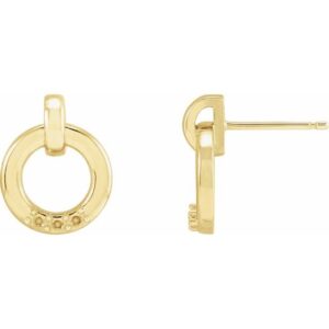 Accented Circle Earrings