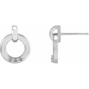 Accented Circle Earrings