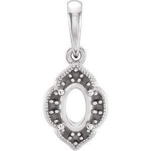 Accented Clover Necklace or Pendant