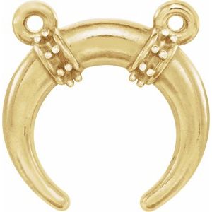 Accented Crescent Necklace or Center