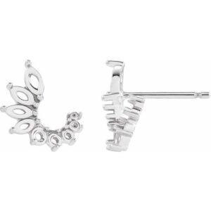 Accented Front-Back Earrings