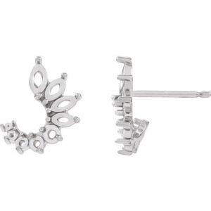 Accented Front-Back Earrings