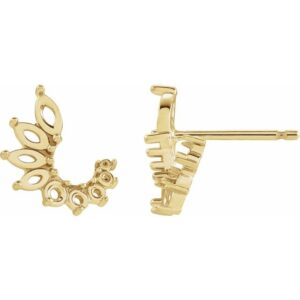 Accented Front-Back Earrings