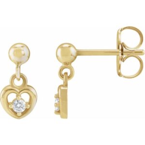 Accented Heart Earrings