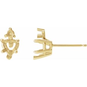 Accented Heart Earrings