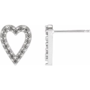 Accented Heart Earrings