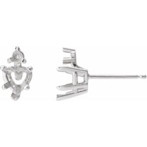 Accented Heart Earrings