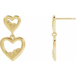 Accented Heart Earrings