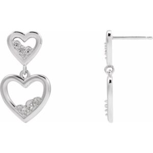 Accented Heart Earrings