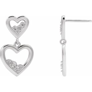 Accented Heart Earrings