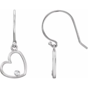 Accented Heart Earrings
