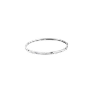 Accented Hinged Bangle Bracelet