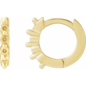 Accented Hinged Hoop Earrings