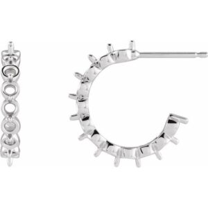 Accented Hoop Earrings