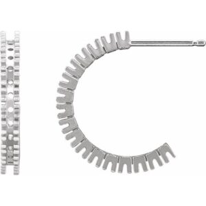 Accented Hoop Earrings