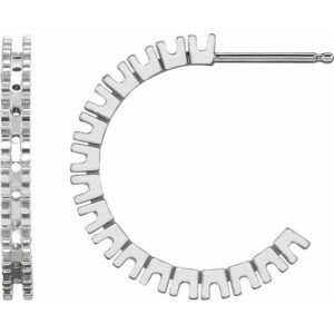 Accented Hoop Earrings