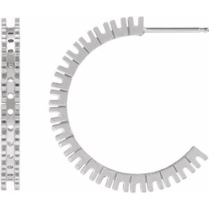 Accented Hoop Earrings