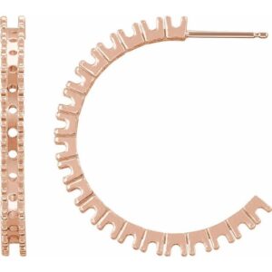 Accented Hoop Earrings
