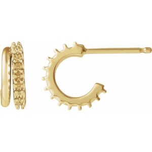 Accented Hoop Earrings