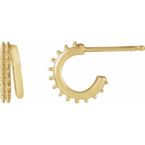Accented Hoop Earrings