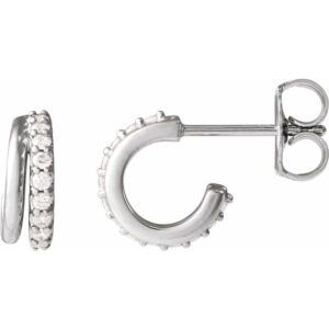 Accented Hoop Earrings