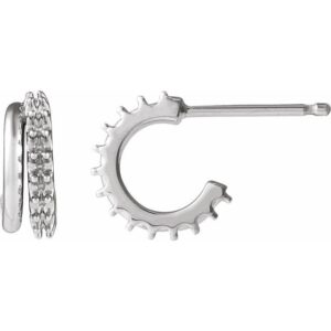 Accented Hoop Earrings