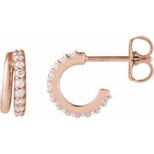 Accented Hoop Earrings