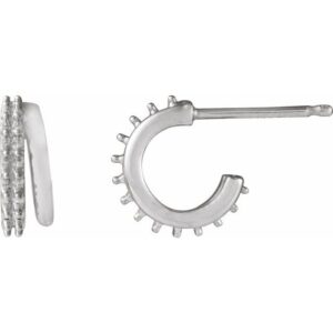 Accented Hoop Earrings