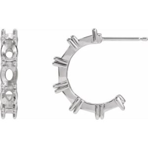Accented Hoop Earrings