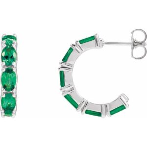Accented Hoop Earrings