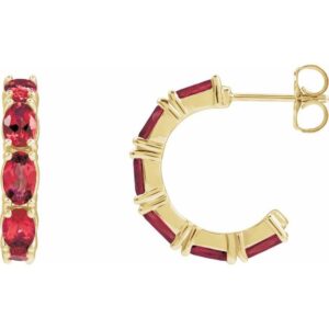 Accented Hoop Earrings