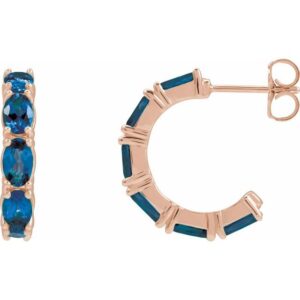 Accented Hoop Earrings