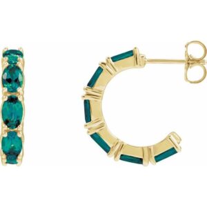 Accented Hoop Earrings
