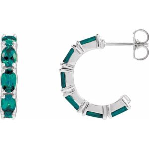 Accented Hoop Earrings