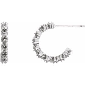 Accented Hoop Earrings